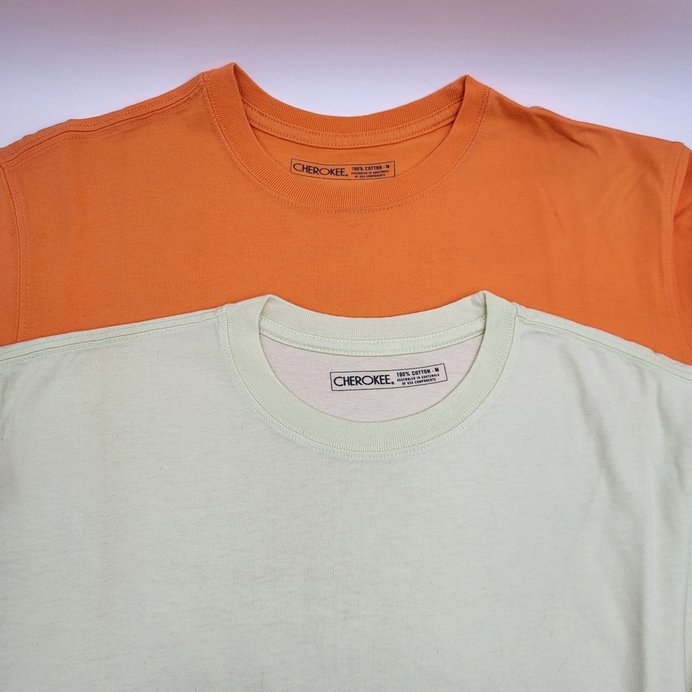 Cherokee‎ Medium Shirt 100% cotton Orange, Yellow